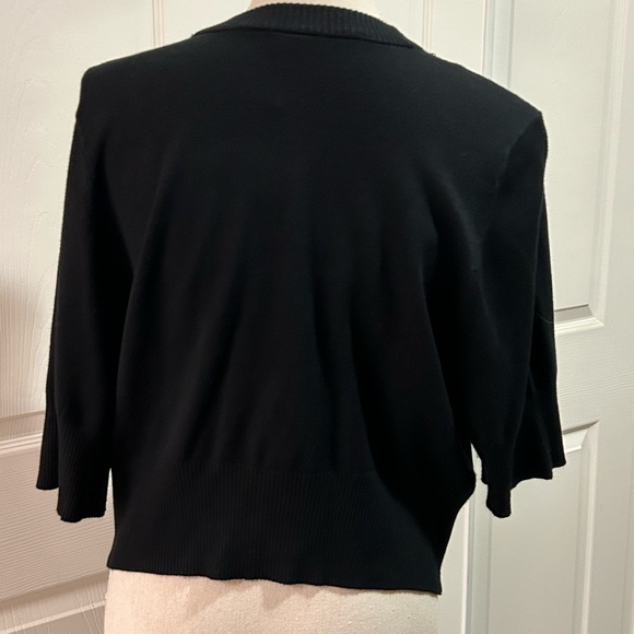 Torrid Cropped Cardigan - Embellished Black SZ 2X, NWT - Picture 4 of 11